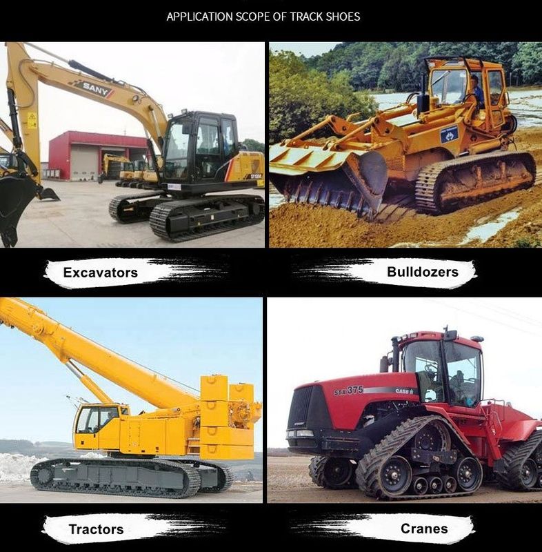 高品質のゴムクローラー 掘削用トラックパッド ゴム/ボード ポリウレタン グルーザー 掘削機の下車部品用靴