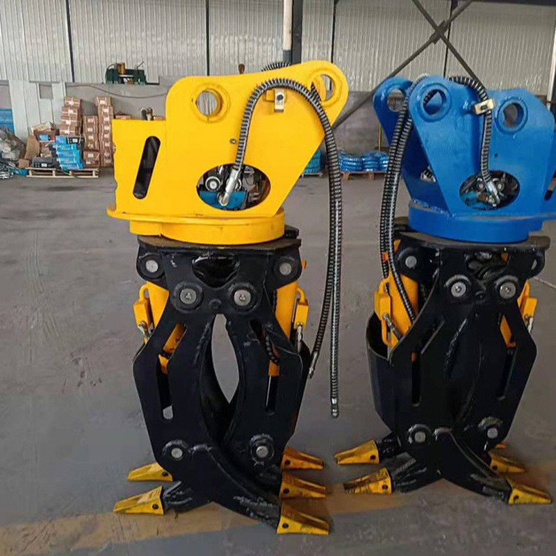 パーソナライズ可能 双筒 360回転式 水力グリップ 望遠鏡アームクランプ 掘削機用 木製グリップバケツ