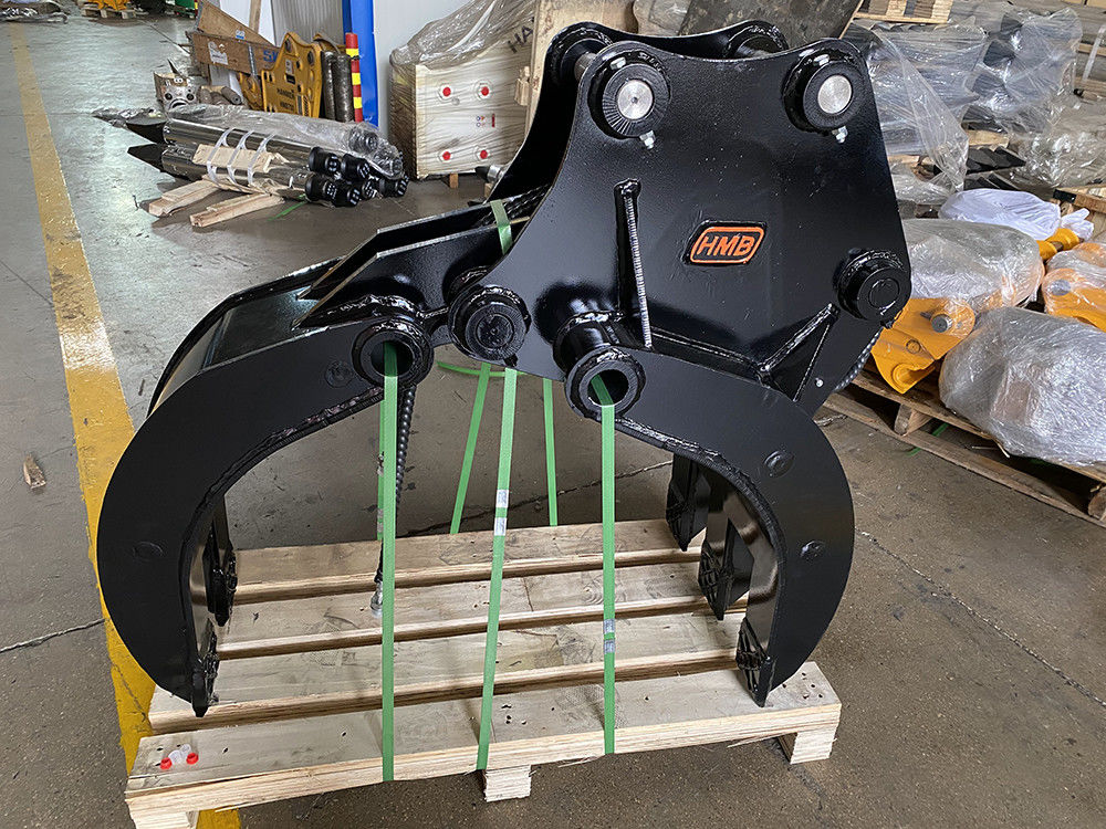 掘削機のグリップバケット 水力 木のグリップ 360 ロググリップと石の掘削機の回転グリップ