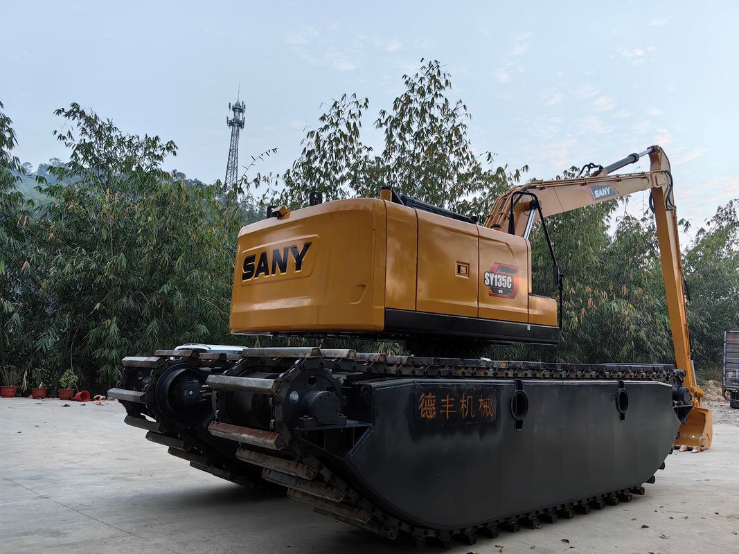 ククトマイズされた両生動物沼バグビー掘削機 浮遊ポントンQ355b 掘削機SY135用にカスタマイズ
