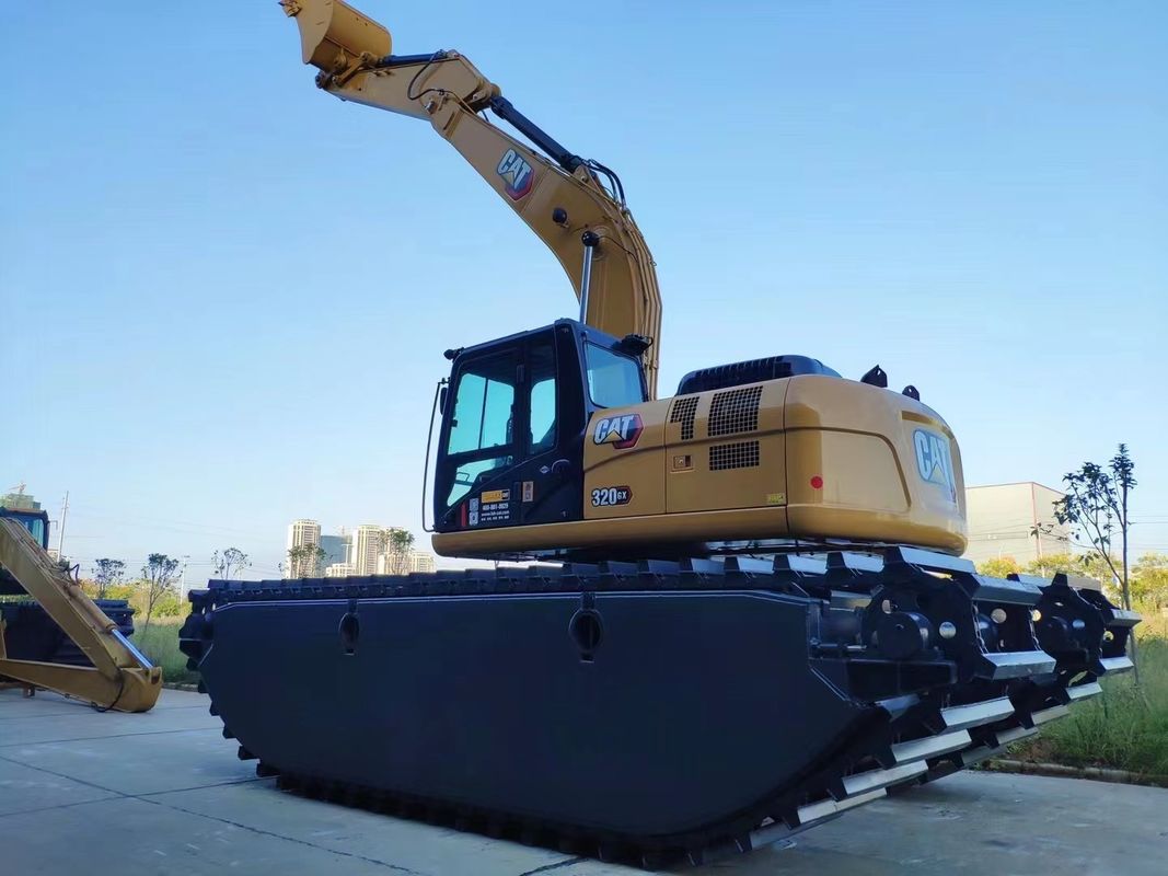 ククトマイズされた両生動物沼バグビー掘削機 浮遊ポントンQ355b 掘削機SY135用にカスタマイズ