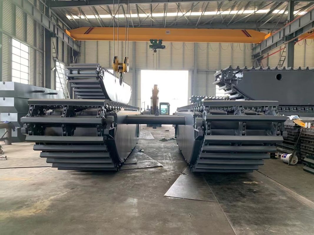 ククトマイズされた両生動物沼バグビー掘削機 浮遊ポントンQ355b 掘削機SY135用にカスタマイズ