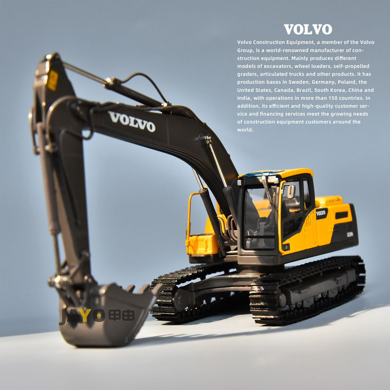 VOLVO ヴォルヴォ EC220DL合金掘削機モデル オリジナル エンジニアリング 車両 シミュレーション 掘削機 飾り付け