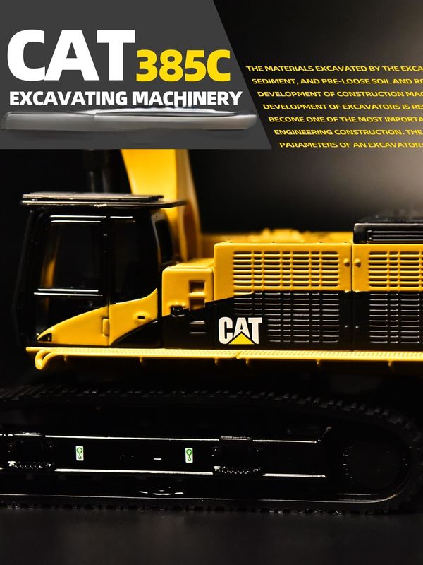DMカーター CAT385C合金掘削機モデル エンジニアリング機械 自動車シミュレーション 金属装飾飾品