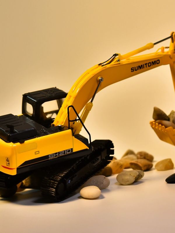 1:50 スケール合金型ダイキャストモデル SH210-6 掘削機 展示用のコレクション用のミニチュアおもちゃ