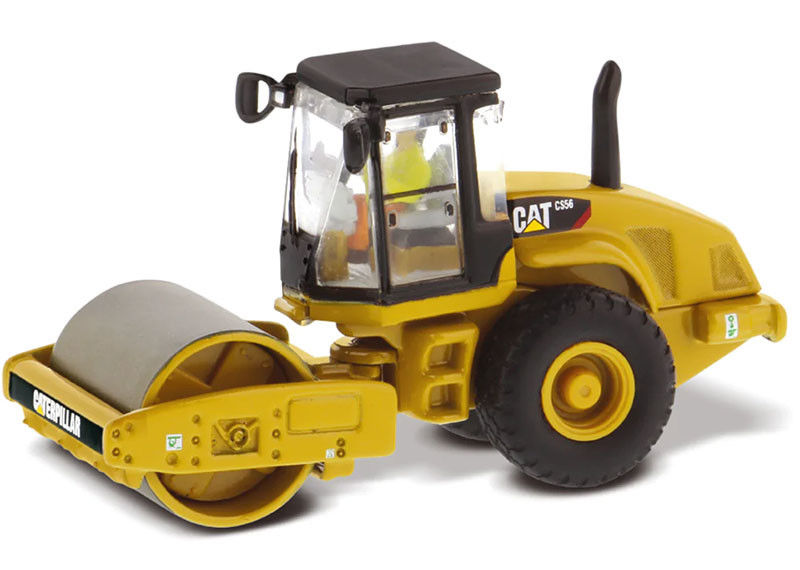 ダイキャスト CAT CS56 スムーズドラム振動ローラー 1:87 スケール 構造モデル レプリカ