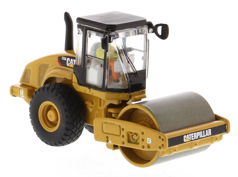 ダイキャスト CAT CS56 スムーズドラム振動ローラー 1:87 スケール 構造モデル レプリカ