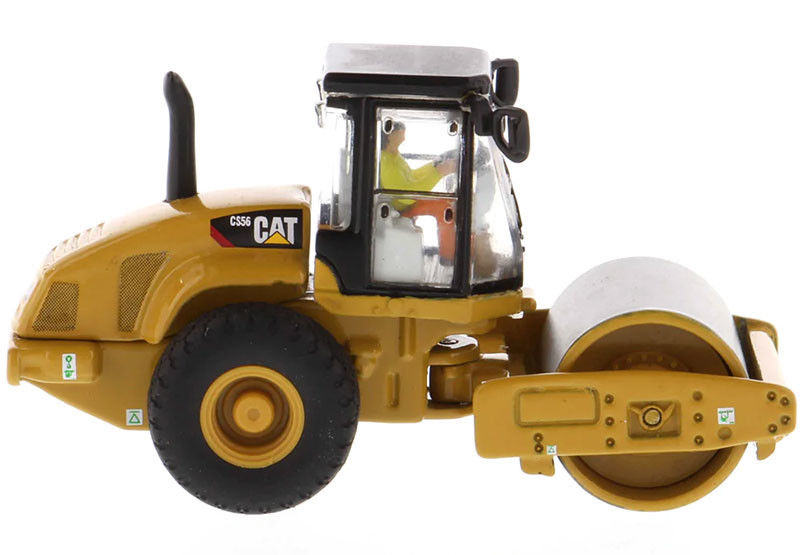 ダイキャスト CAT CS56 スムーズドラム振動ローラー 1:87 スケール 構造モデル レプリカ