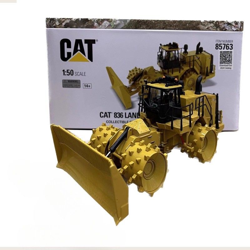 Caterpillar Cat 836 ゴミ捨てコンパクター 1/50 スケール 鋳造合金 建築 モデル アート 85763