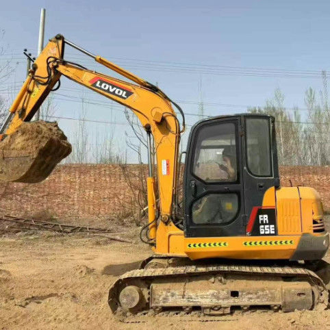中古 ローボル 65E ミニ掘削機 6.5 トン 低時間 完全 サービス 建設 景観 整備