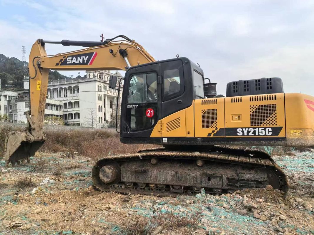 2019年使用 SANY SY215-10 エグババター 21トンの容量 フルサービス 歴史 建設 鉱業