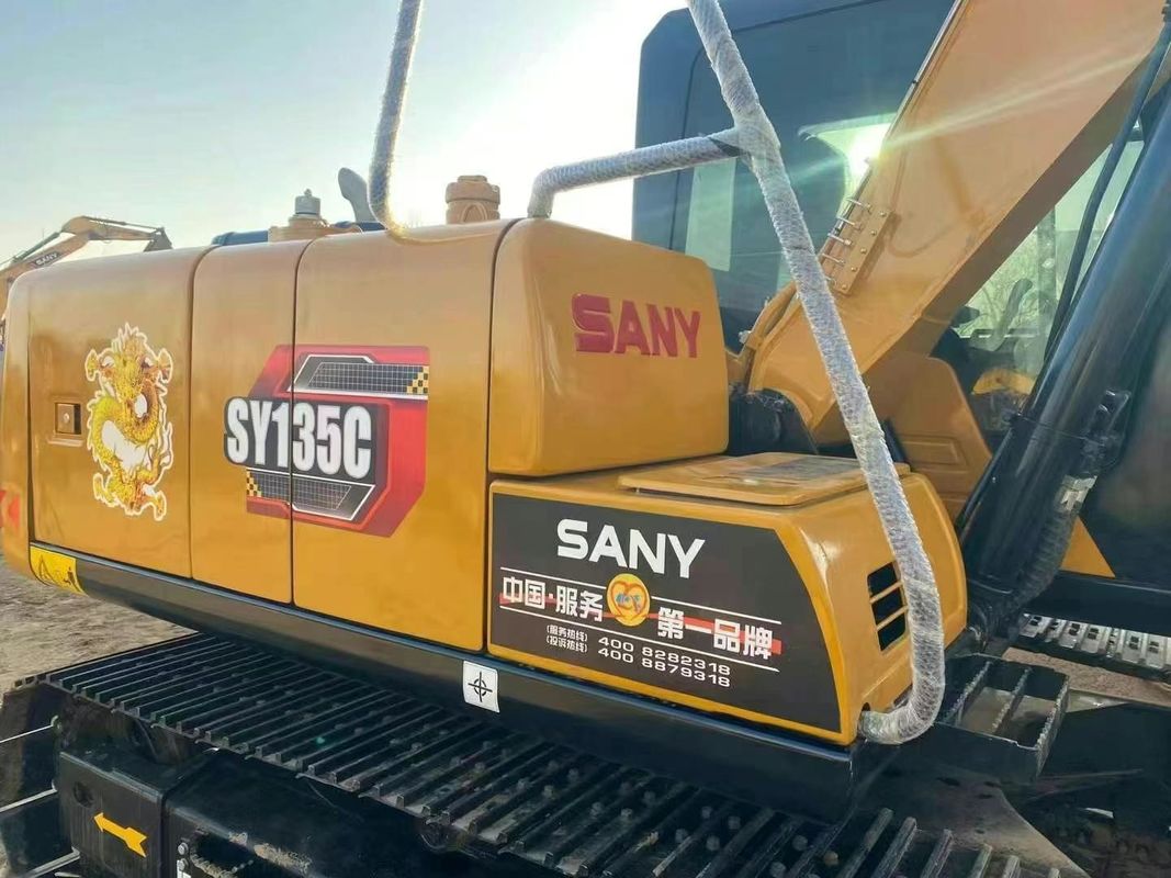 中古 SANY SY135C 13.5T 掘削機 フルサービス 歴史 建設 鉱業 土壌移動