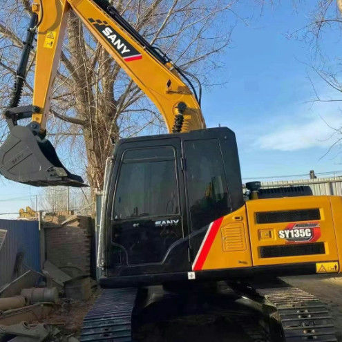 中古 SANY SY135C 13.5T 掘削機 フルサービス 歴史 建設 鉱業 土壌移動