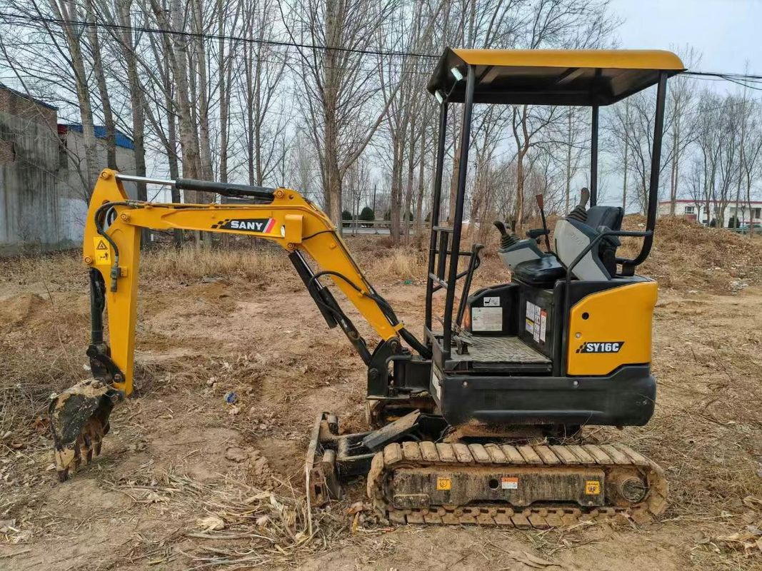 SANY SY16C 1.6T ミニ掘削機 ランドスケーピングや公益事業に最適