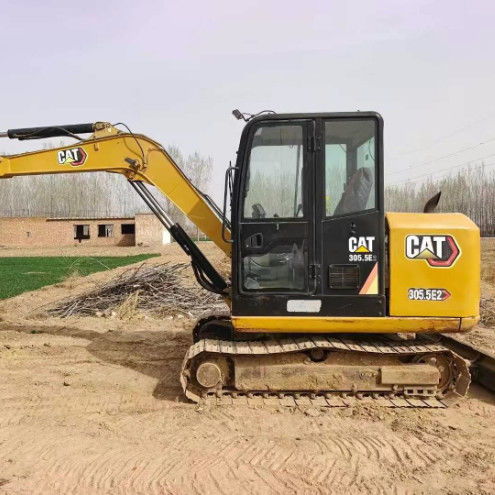 中古 CAT 305.5E2 ミニ掘削機 27.2kN ブーム 掘削力 コンパクト 頑丈な水力装置