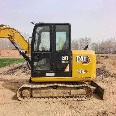 中古 CAT 305.5E2 ミニ掘削機 27.2kN ブーム 掘削力 コンパクト 頑丈な水力装置