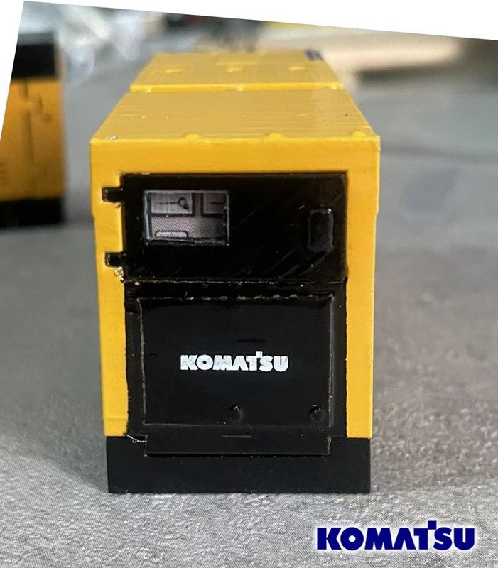 コマツー EGS380BS 1/50 合金発電機 エンジンモデル 鋳造工事機械 収集品