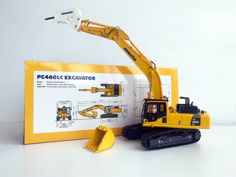 コマツー PC460LC-8 1/50 ダイキャスト合金掘削機モデル