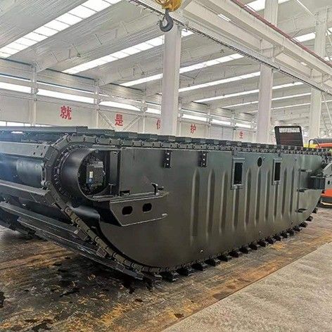中国 OEM ゴムレール シャーシ ロボット 両生掘削機 ポントン 底車 販売