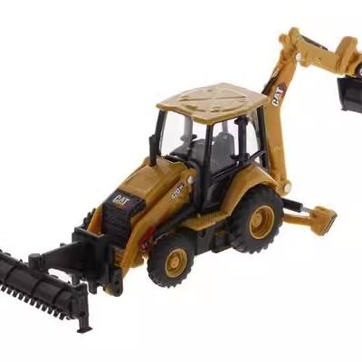 1/64 スケール ダイキャスト マスター 重装備 バックホー ローダー 合金 建設 車両 85765 モデル