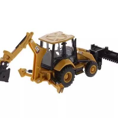 1/64 スケール ダイキャスト マスター 重装備 バックホー ローダー 合金 建設 車両 85765 モデル