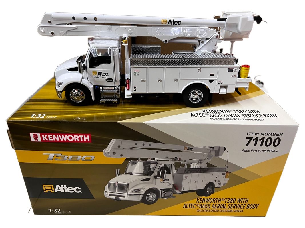 DM 1/32 ケンワース T380 空中作業台 トラック 合金製 建設用車 71100型