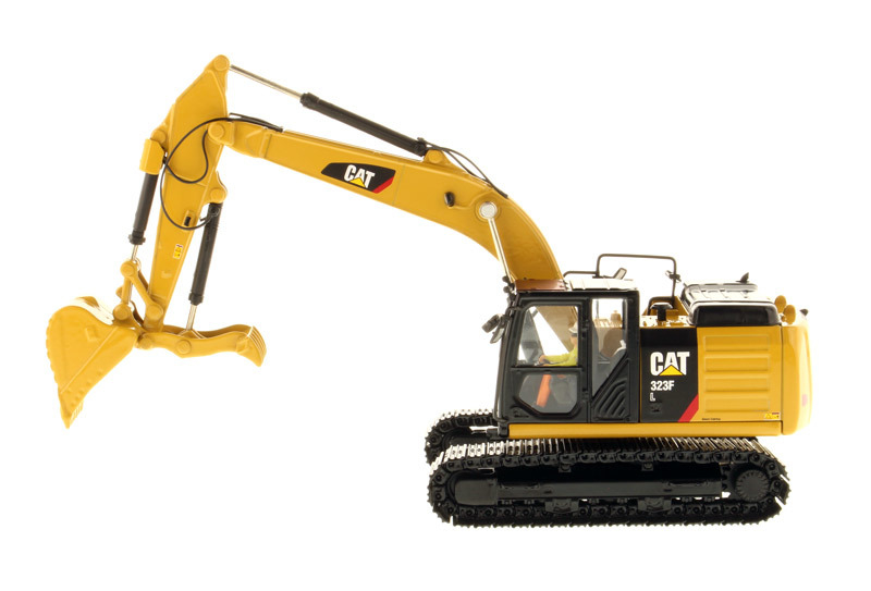 DMエンジニアリングビークル 1:50スケール CAT 323F L ダイキャスト油圧ショベルモデル 85924C おもちゃ ギフト