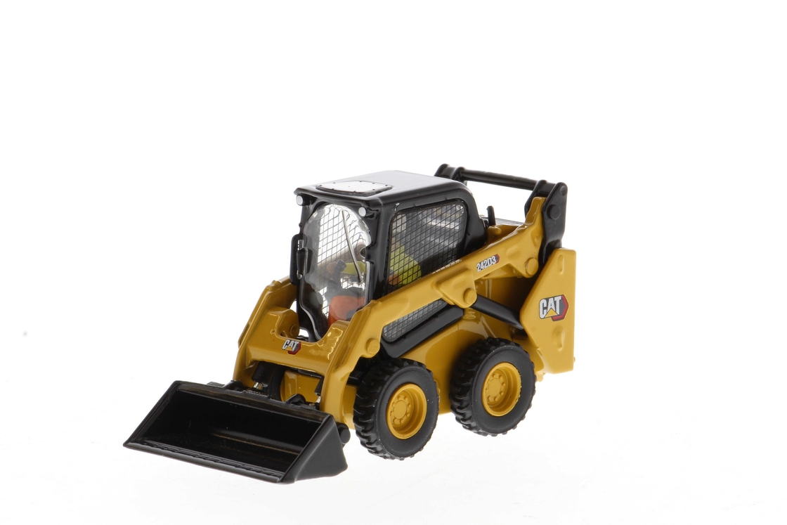 DM 1:50 CAT 242D3 コンパクトホイールローダー 85676型 鋳型合金 収集用玩具