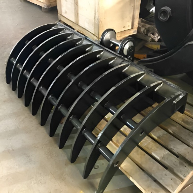 高品質 オーダーメイド PC100-6 10 トン エグババター レイク バケツ OEM アタッチメント 建設