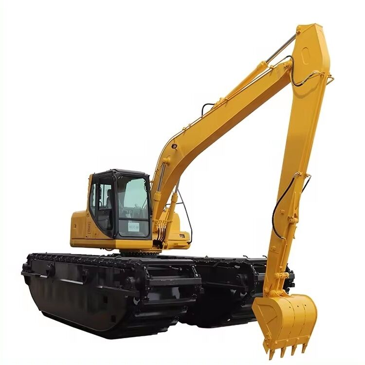 水陸両用掘削機用カスタムフロートポンツーンアンダーキャリッジ、沼地湿地帯転換サプライヤー