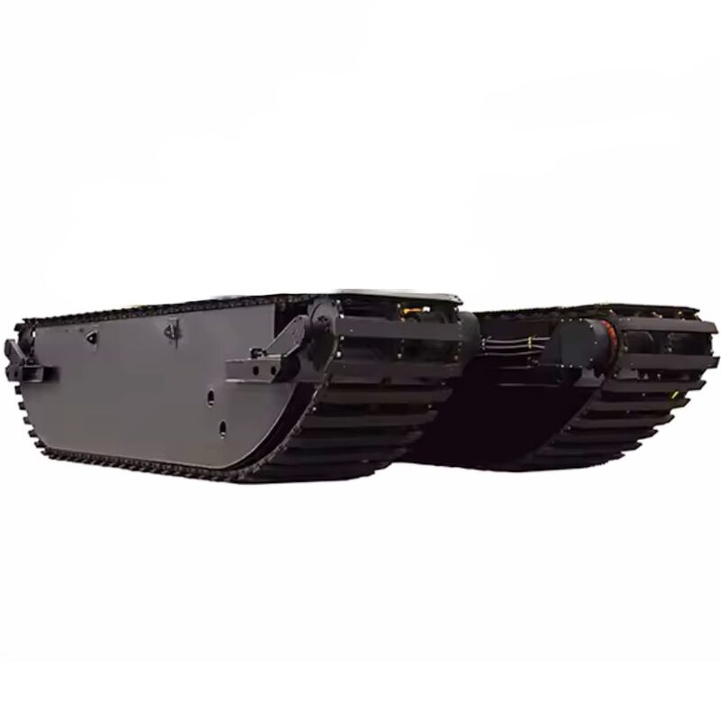 河川湖沼浚渫用カスタムビルド水陸両用掘削機ポンツーンフロート、バギーアンダーキャリッジサプライヤー